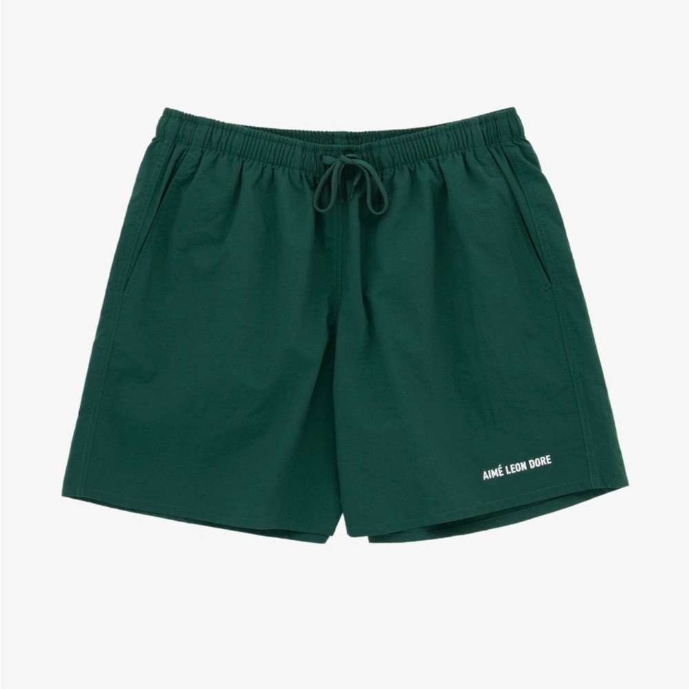 Aime Leon Dore Logo Swim Short - Green, Size L